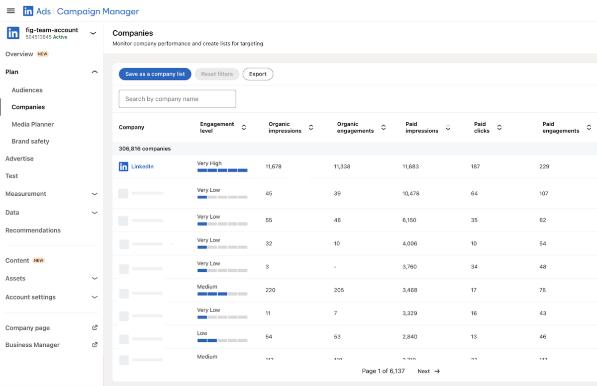 LinkedIn Company Hub